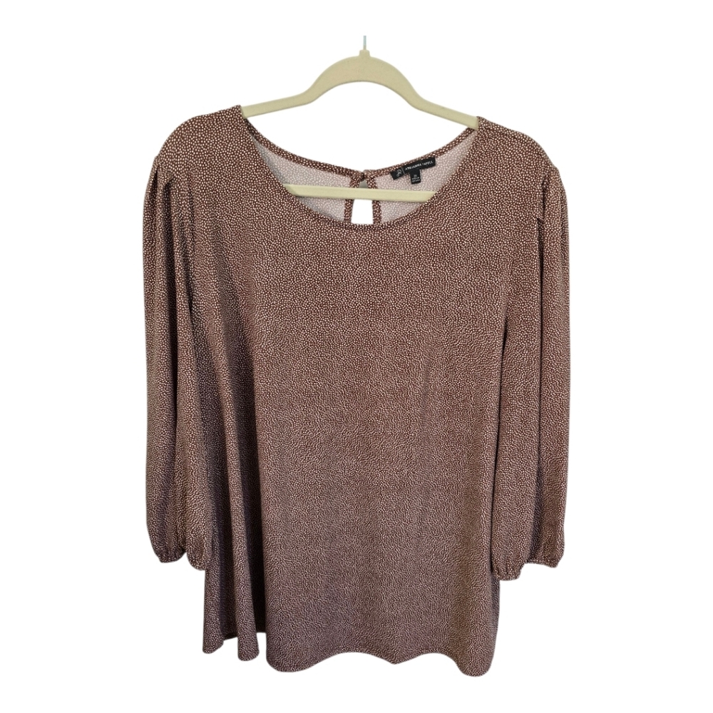 Adrianna Papell Flowy Blouse, Blush Color
